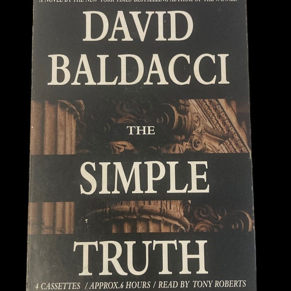 The Simple Truth David Baldacci Audiobook 4 cassettes Read by Tony Roberts