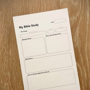 Kids Bible Study Printable PDF, Interactive Scripture Activity Sheet ...