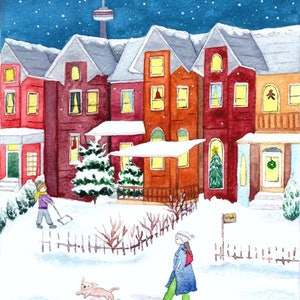 Toronto Cabbage Town Holiday Greeting Card