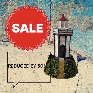 CA. Vintage 2001 Lefton&#39;s Historic American Lighthouse (Mini) Yerba Buena Island