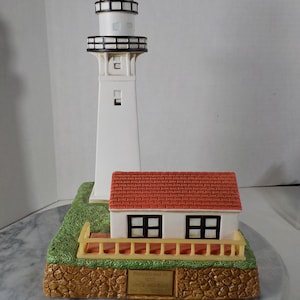 HI~ Lefton&#39;s Historic American Lighthouse Porcelain Illuminated Special Event #11570
