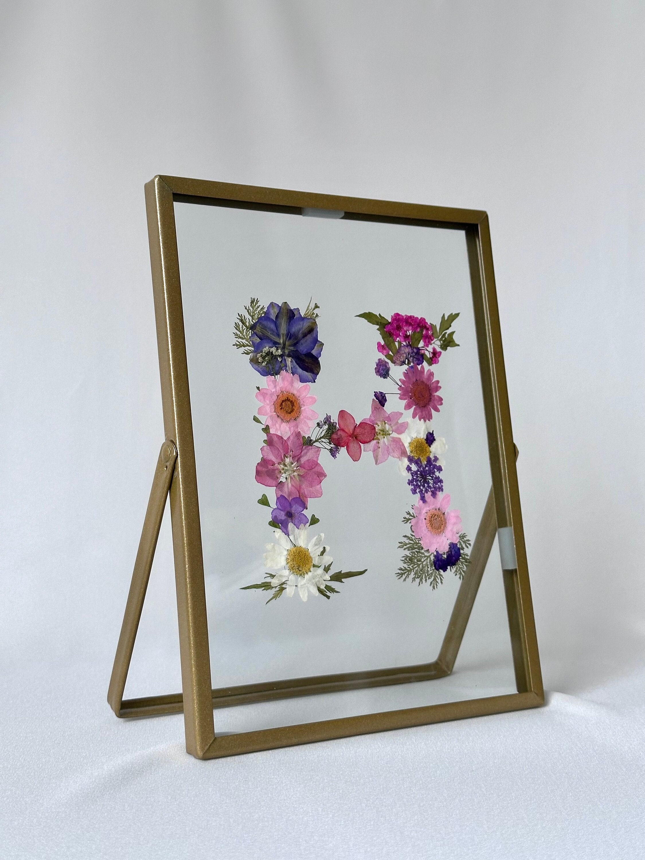 Pressed Flower Frame Pressed Flowers Art Flower Gift Botanical Art Collage  Mother's Day Gift Gift for Her Gift for Mom Christmas Gift 