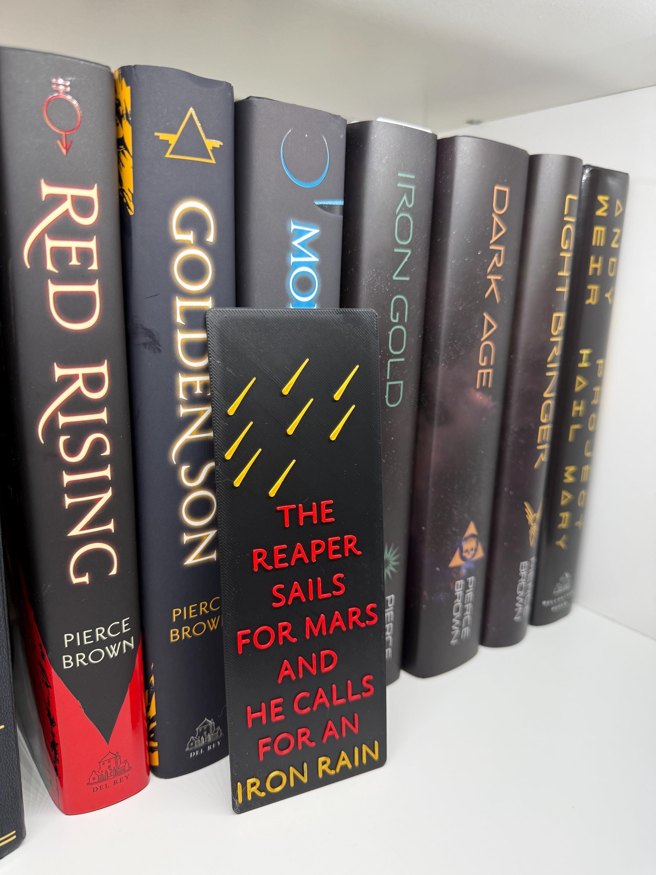 Red Rising Series Inspired Bookmark – Howler & Reaper Inspired Book ...