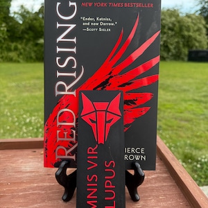 Red Rising Series inspired Bookmark – Howler & Reaper Inspired Book Marker for Fantasy Fans, Gift for Readers, 3D Printed