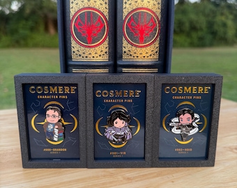 Cosmere pin display frame, stormlight archive, dragonsteel, collectors pin storage Brandon Sanderson,* With Magnets. NO PINS INCLUDED*