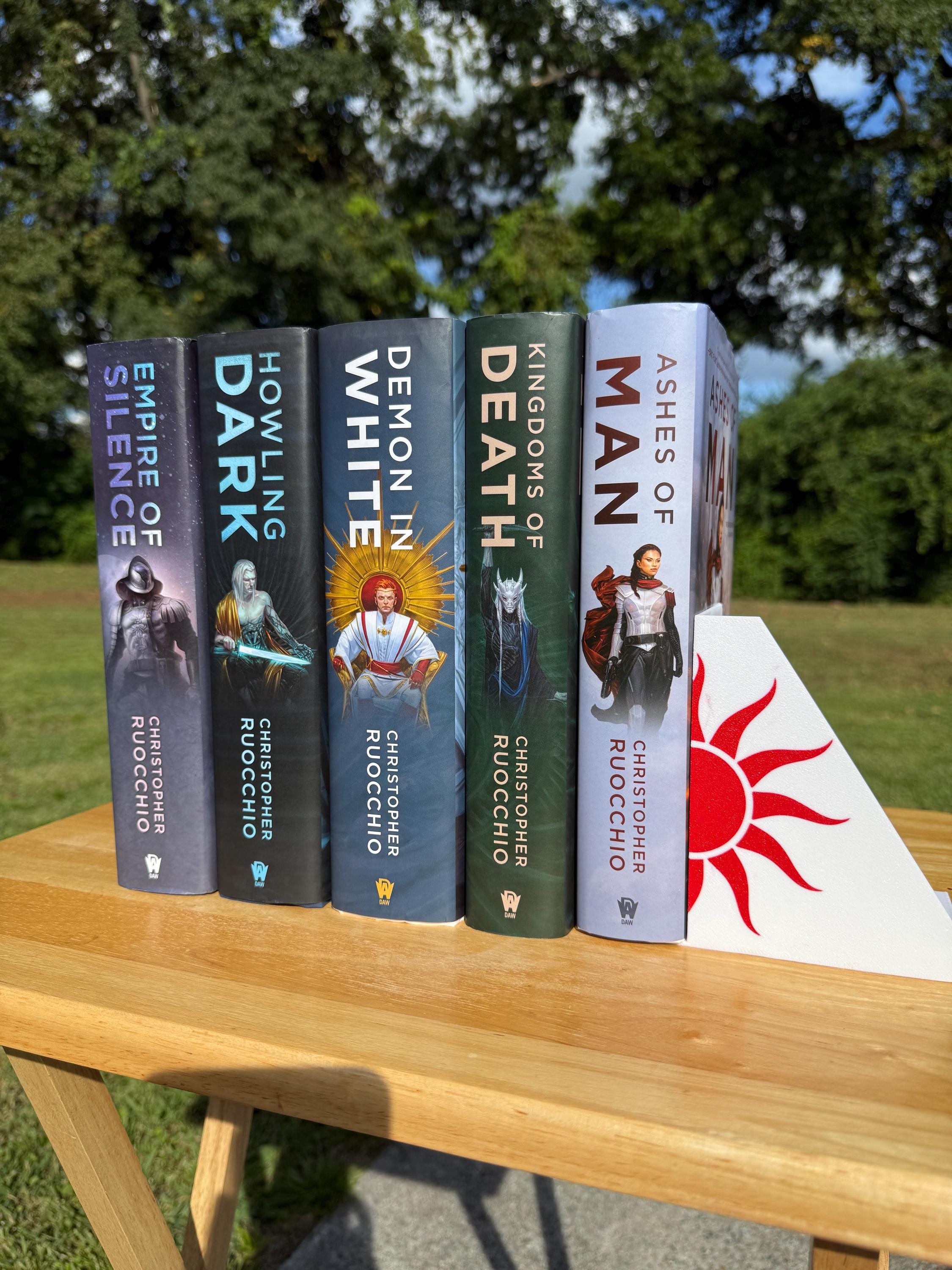 Sun Icon 3D Printed Bookends – Unique Sci-fi Novel Holder