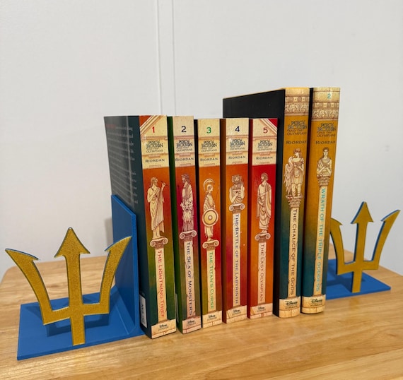 Percy Jackson Trident Bookend: 3D Printed Fantasy Decor - Etsy