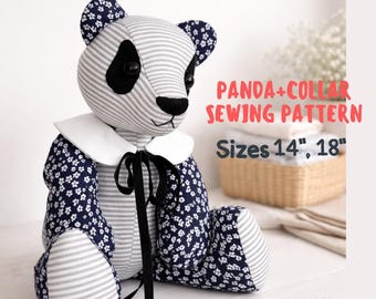 Memory Panda Bear Sewing Pattern | Keepsake Stuffed Animal (PDF Pattern)