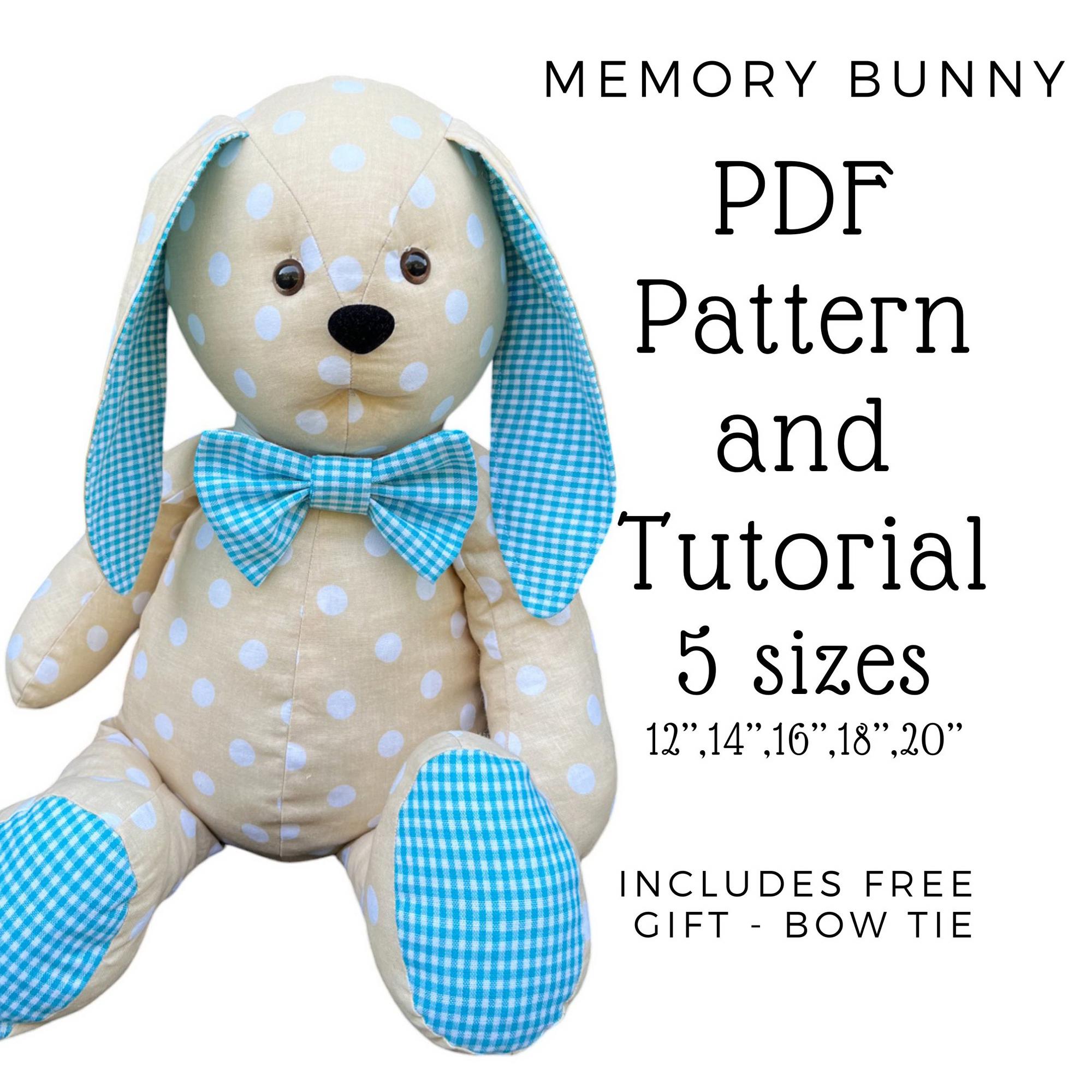 Memory Bunny Sewing Pattern DIY Keepsake Bunny Tutorial PDF Beginner Friendly Stuffed Rabbit Pattern Instructions PDF Stuffed Bunny Pattern - Etsy memory-bunny-sewing-pattern-diy-keepsake-bunny-tutorial-pdf-beginner-friendly-stuffed-rabbit-pattern-instructions-pdf-stuffed-bunny-pattern-etsy