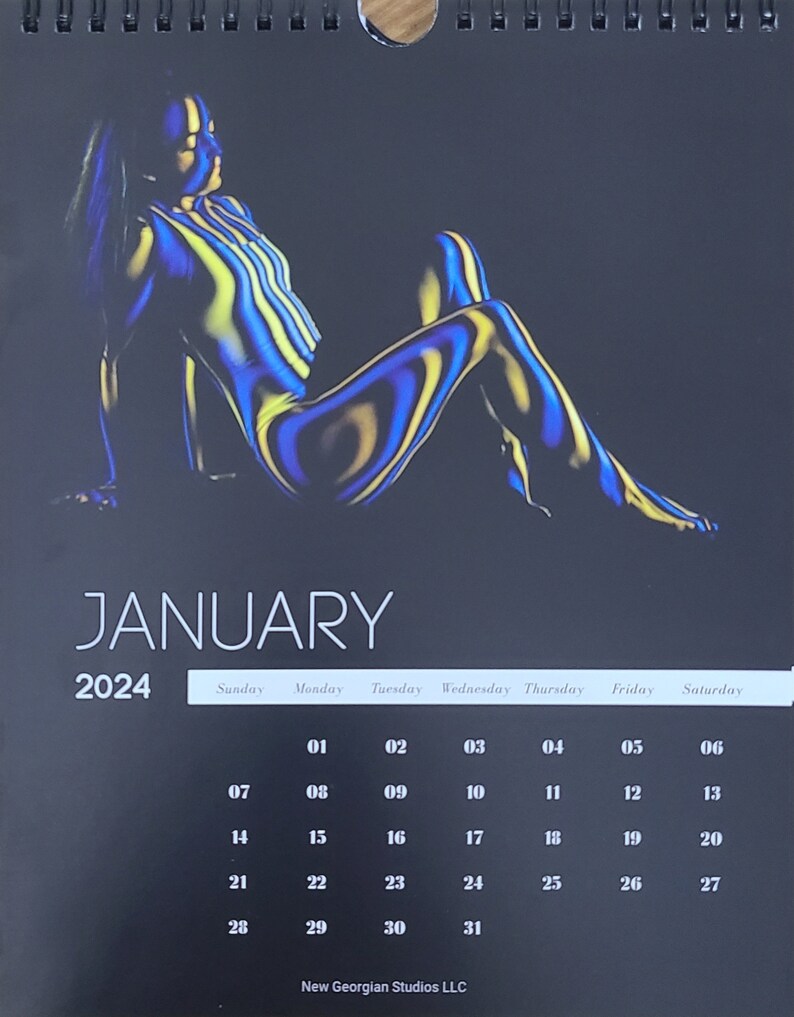2024 Body Projection Calendar Etsy