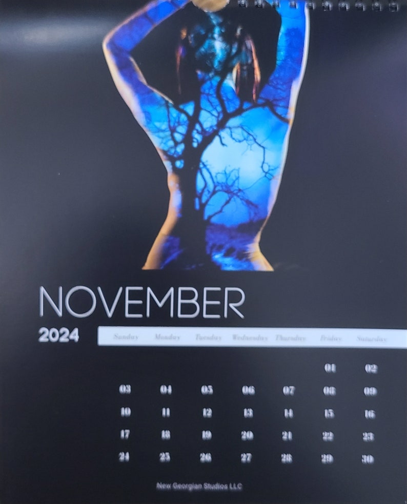 2024 Body Projection Calendar Etsy