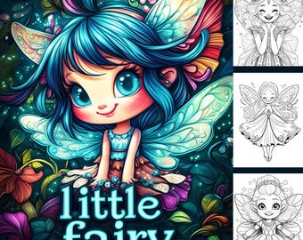 Fairy Coloring Pages: 30 Fantasy Illustrations PDF File