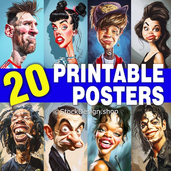 Celebrity Caricature - Etsy