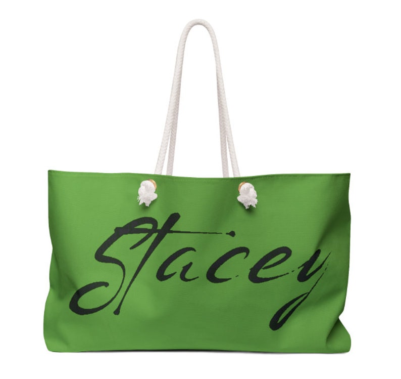 Custom OVERSIZED PERSONALIZED NAME Tote Bag, Colorful Bag, Beautiful