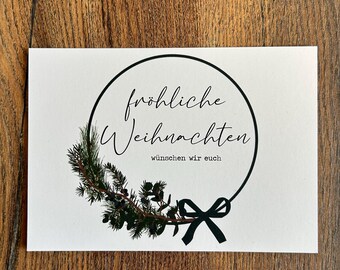 Christmas card ring