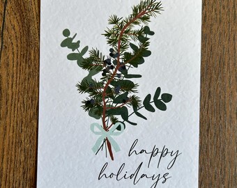 Christmas card, happy holidays