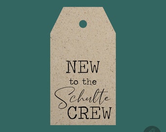 gift tags new to the crew