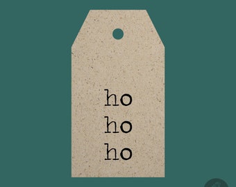 gift tag ho ho ho