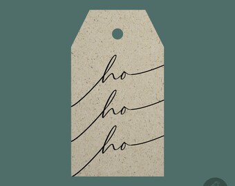 gift tag ho ho ho