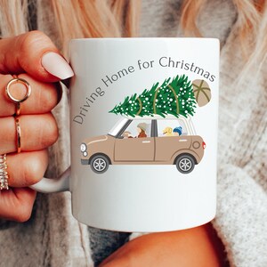 Kerstautomok met een boom met hond en jongen, cadeau voor haar, cadeau voor hem, kerstboommok, cadeau voor vriendin, cadeau voor moeder