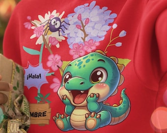 Sudadera personalizable Dino Emociones