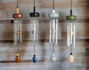 small wind chime, wall decoration, indoor wind chime, hanging ornament, dream catcher, hanging wind chimes, wind chimes made of solid wood, metal