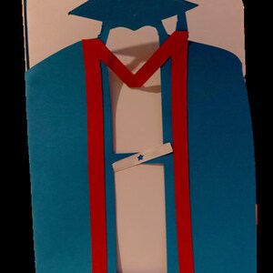 Cartes de voeux faites main de remise des diplômes d'étudiant