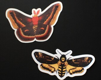 Moth Stickers: Water Resistant, 3-inch Vinyl Decal
