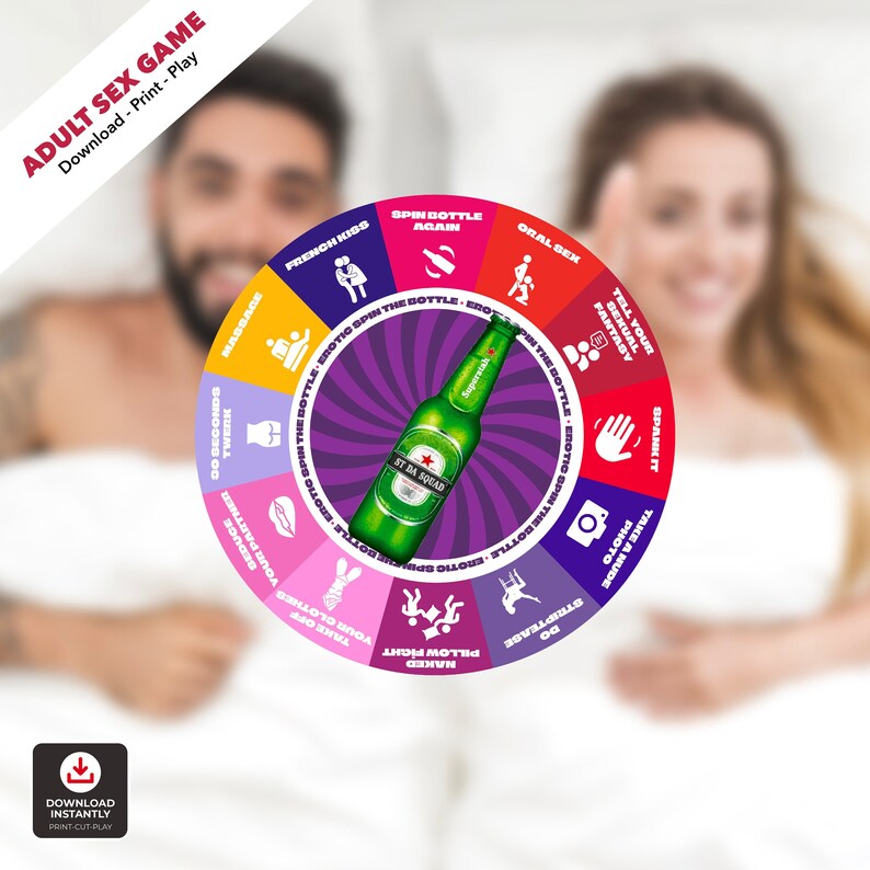 Druckbares Brettspiel für freche Paare Valentinstag Aktivität mit Sex