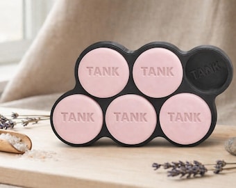Custom Personalized Round Soap Mold with Logo | 2 Inch Food Safe Silicone Soap Mold