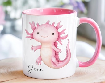 CUSTOM Cute Axolotl Mug • Axolotl Gifts • Personalised Axolotl Gift • Gift for Her Sister Daughter • Birthday Gift • Tea Coffee Mug