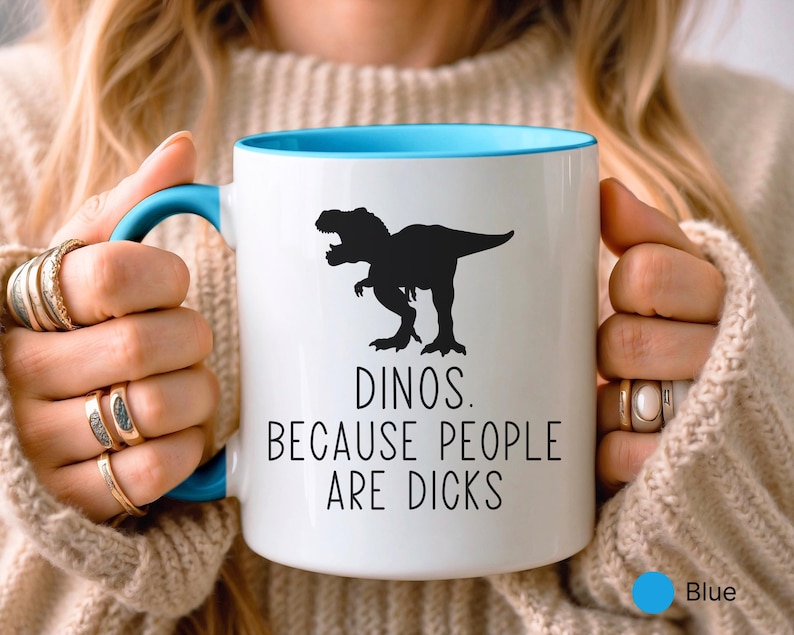 Mug dinosaure amusant • Cadeau pour amateur de dinosaures • Cadeau dinosaure • Cadeau d'anniversaire • Cadeau pour lui et elle • Cadeau pour fille et fils • Cadeau amusant image 5