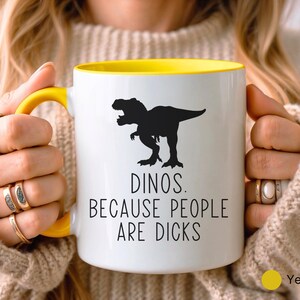 Mug dinosaure amusant • Cadeau pour amateur de dinosaures • Cadeau dinosaure • Cadeau d'anniversaire • Cadeau pour lui et elle • Cadeau pour fille et fils • Cadeau amusant image 2