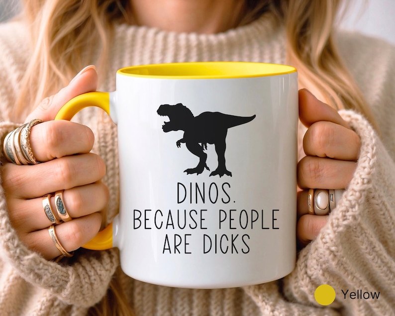Mug dinosaure amusant • Cadeau pour amateur de dinosaures • Cadeau dinosaure • Cadeau d'anniversaire • Cadeau pour lui et elle • Cadeau pour fille et fils • Cadeau amusant image 2