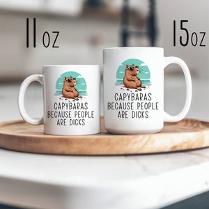 Funny Capybara Mug • Gift for Capybara Lover • Capybara Gift • Birthday Gift • Gift for Him • Gift for Her • Funny Gift • Animal Mug Bild 3