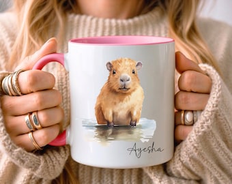 PERSONALISED Capybara Mug • Capybara Gift • Birthday Gift • Gift for Her • Gift for Sister • Gift for Daughter • Capybara Lover