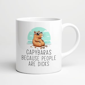 Funny Capybara Mug • Gift for Capybara Lover • Capybara Gift • Birthday Gift • Gift for Him • Gift for Her • Funny Gift • Animal Mug Bild 2