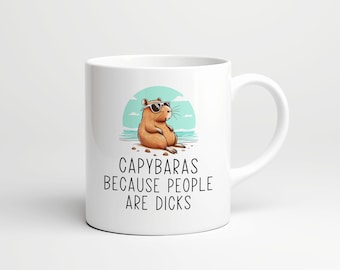 Funny Capybara Mug • Gift for Capybara Lover • Capybara Gift • Birthday Gift • Gift for Him • Gift for Her • Funny Gift • Animal Mug
