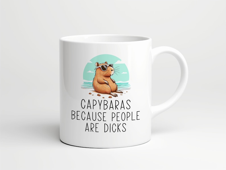 Funny Capybara Mug • Gift for Capybara Lover • Capybara Gift • Birthday Gift • Gift for Him • Gift for Her • Funny Gift • Animal Mug Bild 2