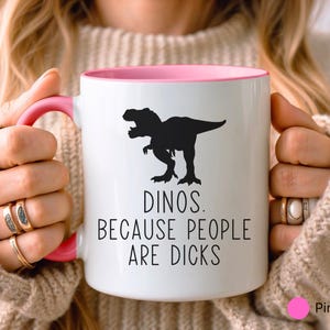 Mug dinosaure amusant • Cadeau pour amateur de dinosaures • Cadeau dinosaure • Cadeau d'anniversaire • Cadeau pour lui et elle • Cadeau pour fille et fils • Cadeau amusant image 4