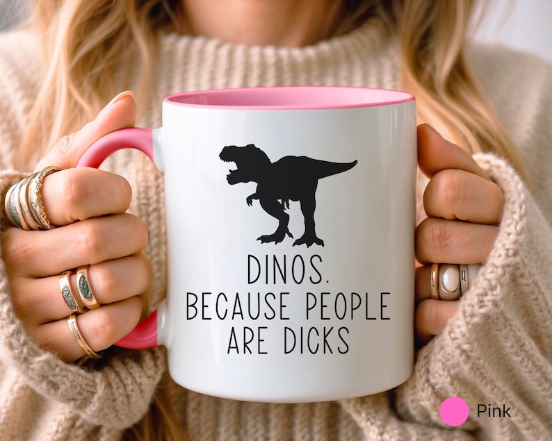 Mug dinosaure amusant • Cadeau pour amateur de dinosaures • Cadeau dinosaure • Cadeau d'anniversaire • Cadeau pour lui et elle • Cadeau pour fille et fils • Cadeau amusant image 4