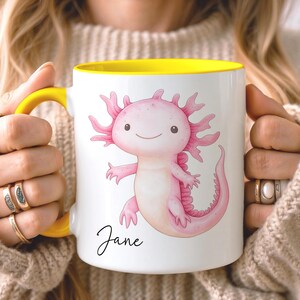 CUSTOM Cute Axolotl Mug • Axolotl Gifts • Personalised Axolotl Gift • Gift for Her Sister Daughter • Birthday Gift • Tea Coffee Mug image 4