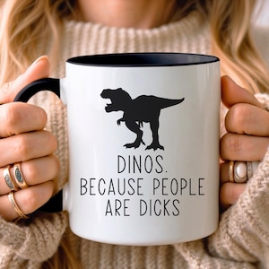 Mug dinosaure amusant • Cadeau pour amateur de dinosaures • Cadeau dinosaure • Cadeau d'anniversaire • Cadeau pour lui et elle • Cadeau pour fille et fils • Cadeau amusant image 1