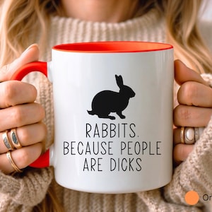 Funny Rabbit Mug • Gift for Rabbit Lover • Rabbit Gift • Birthday Gift • Housewarming Gift • Gift for Her • Gift for Daughter • Gift for Mum image 4