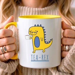 Tazza divertente Tea-Rex • Regalo per gli amanti dei dinosauri • Regalo giurassico T-Rex • Regalo di compleanno • Regalo per lei • Regalo per la sorella • Regalo per la figlia