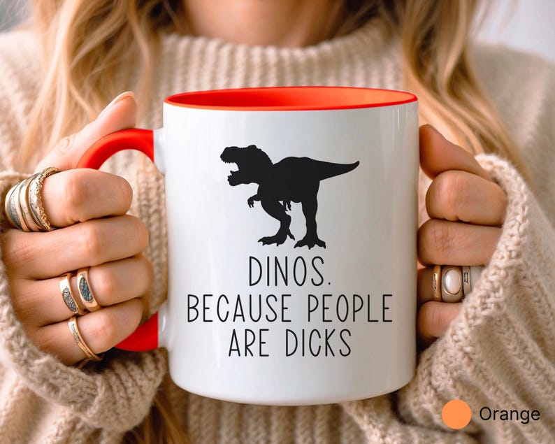 Mug dinosaure amusant • Cadeau pour amateur de dinosaures • Cadeau dinosaure • Cadeau d'anniversaire • Cadeau pour lui et elle • Cadeau pour fille et fils • Cadeau amusant image 3
