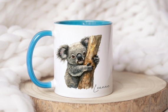 PERSONALISED Koala Mug • Cute Koala Gifts • Custom Australia Gift • Gift for Her Sister Daughter • Budget Birthday Gift • Office Work Gifts