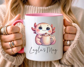 Tazza Axolotl PERSONALIZZATA • Regalo personalizzato per gli amanti dell'Axolotl • Regalo Axolotl • Regalo di compleanno • Regalo per lui • Regalo per lei • Regalo per la figlia