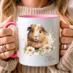 PERSONALISED Guinea Pig Mug • Cute Guinea Pig Gifts • Custom Guinea Pig Gift • Gift for Her, Daughter • Birthday Gifts • Office Work Gifts