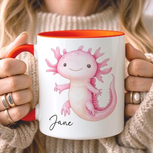 CUSTOM Cute Axolotl Mug • Axolotl Gifts • Personalised Axolotl Gift • Gift for Her Sister Daughter • Birthday Gift • Tea Coffee Mug image 5